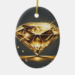 Timeless Diamond Gem Ceramic Tree Decoration
