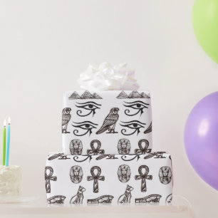Timeless Egyptian Antiquities Digital Patterns Wrapping Paper