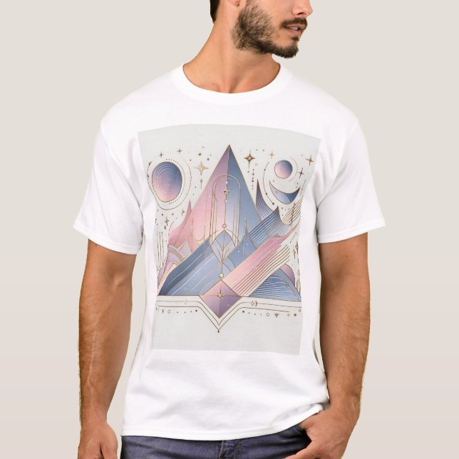 Timeless Elegance Abstract Design T-Shirt (Front)