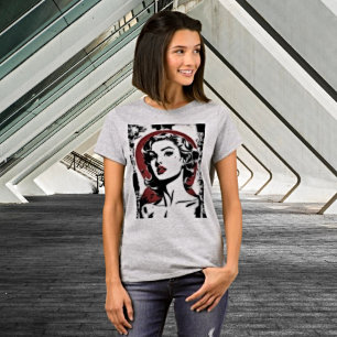 Timeless Elegance: Film Noir Femme Tee