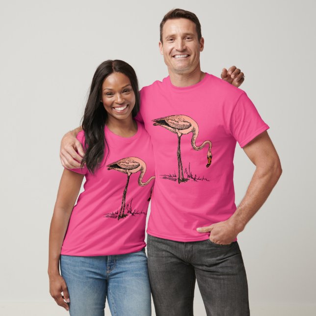 Timeless Elegance Meets Playful Charm: Flamingo T-Shirt (Unisex)