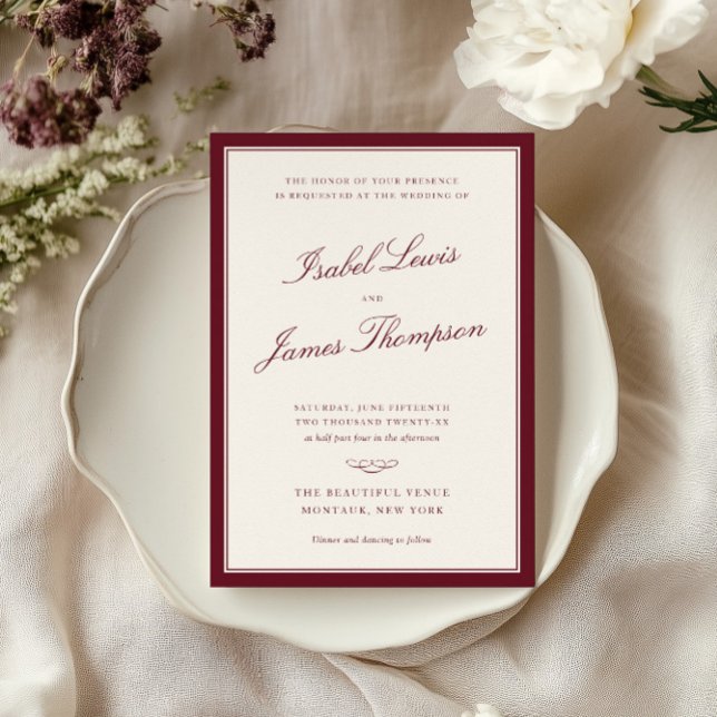 Timeless Elegance Wedding Invitation (Creator Uploaded)