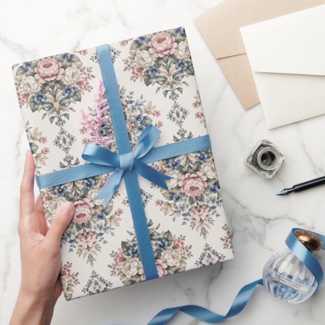 Timeless Elegant Botanical Medallions Wrapping Paper (Gifting)