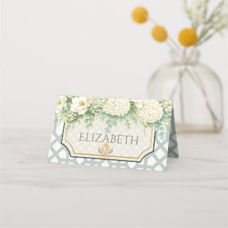 Timeless Elegant Garden Party Place Card