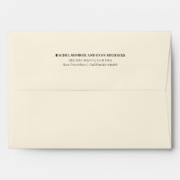 Timeless Elegant Sand Return Address