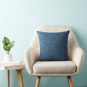 Timeless Elegant Victorian Blue Floral Square Cushion