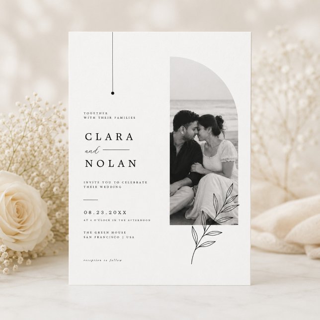 Timeless Elegant Wedding Invite with Photo Layout (Creator Uploaded)