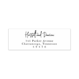 Timeless Elegant Wedding Return Address Self-inking Stamp