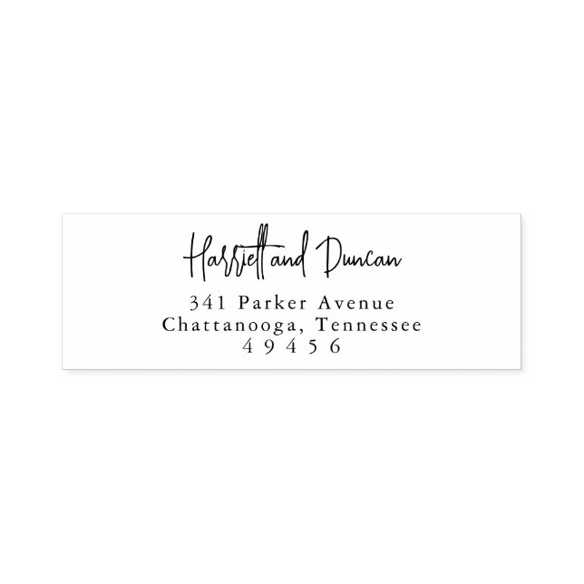 Timeless Elegant Wedding Return Address Self-inking Stamp (Design)