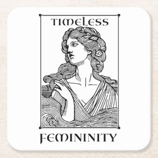 “Timeless Femininity”  Elegant Coasters