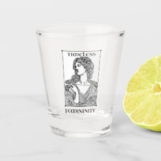 “Timeless Femininity”  Elegant Etched Shot Glass