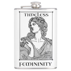 “Timeless Femininity” Elegant Wrapped Flask