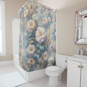 Timeless Floral Elegance: Classic Blooms Shower Curtain
