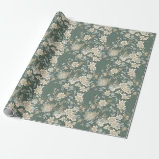 Timeless Floral Elegance Gift Wrap