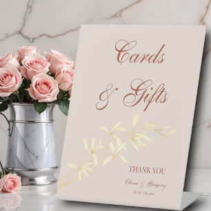 Timeless Floral Rustic Cards & Gifts wedding  Pedestal Sign