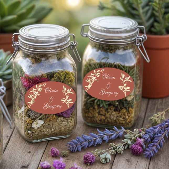 Timeless Floral Rustic Oval Sticker (Creator Uploaded)