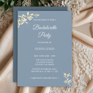 Timeless Floral Symphony  Bachelorette Party Invitation