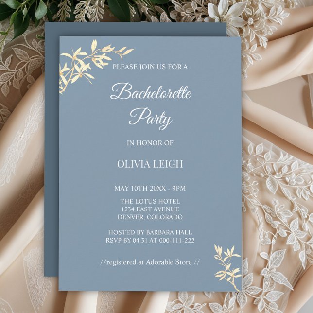 Timeless Floral Symphony  Bachelorette Party Invitation (Creator Uploaded)