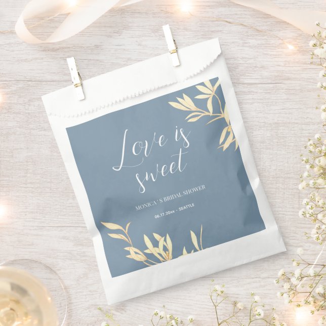 Timeless Floral Symphony Love is sweet Favour Bags (Clipped)