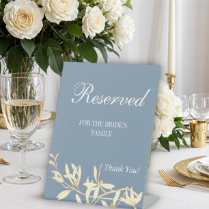 Timeless Floral Symphony Reserved for the family  Pedestal Sign