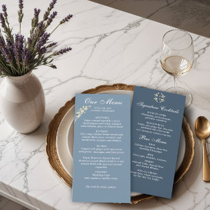 Timeless Floral Symphony Wedding Menu
