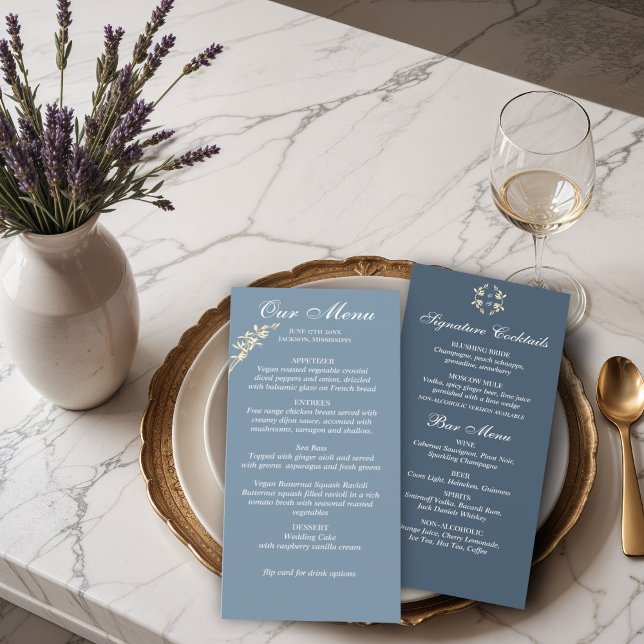 Timeless Floral Symphony Wedding Menu (Creator Uploaded)
