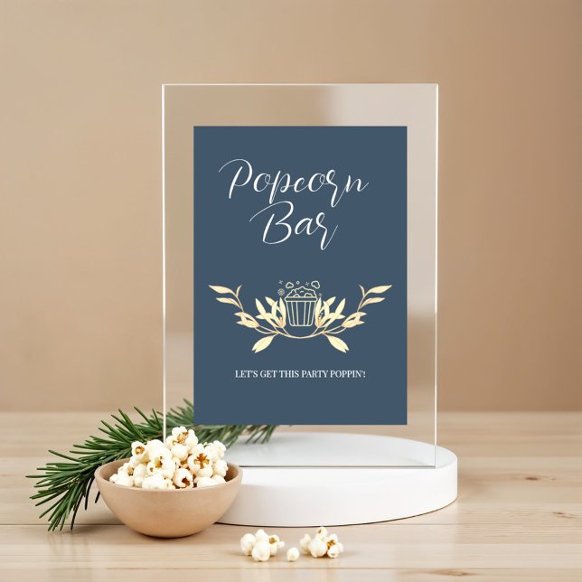 Timeless Floral Symphony  Wedding Popcorn bar sign (Creator Uploaded)