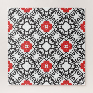 Timeless Floral Vintage: Seamless Classic Jigsaw Puzzle