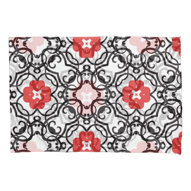 Timeless Floral Vintage: Seamless Classic Pillowcase (Front)