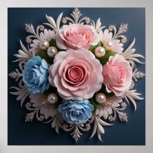 Timeless Flower arrangement for her Poster