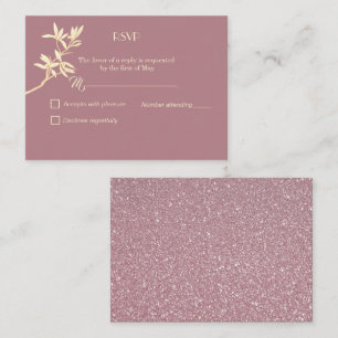 Timeless Flower Wedding RSVP Enclosure Card