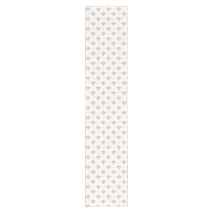 Timeless French Imperial Floral & Diamond Motif Short Table Runner