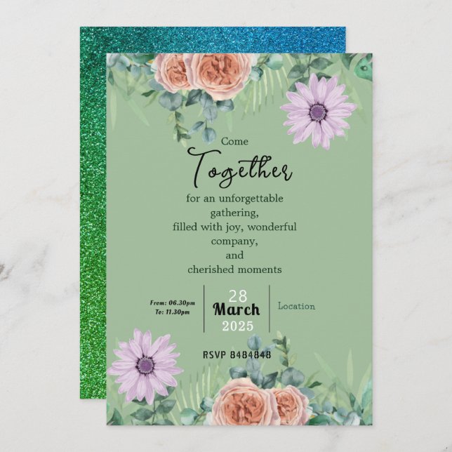 Timeless Friendship Invitation (Front/Back)