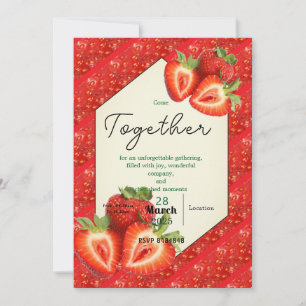 Timeless Friendship with Strawberry Invitation