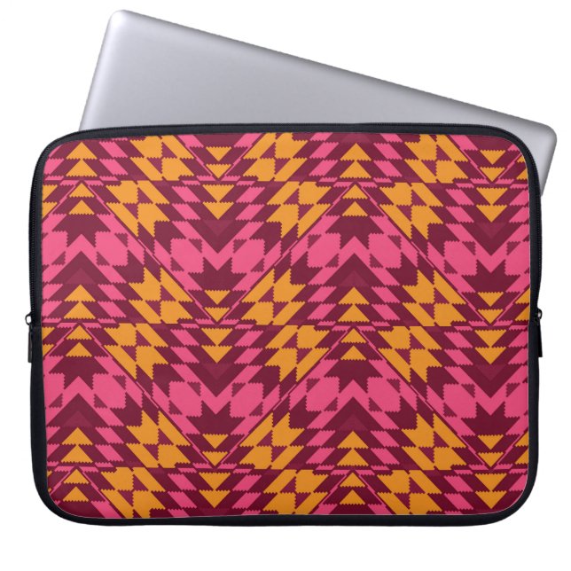 Timeless Geometric: Seamless Pattern Laptop Sleeve (Front)