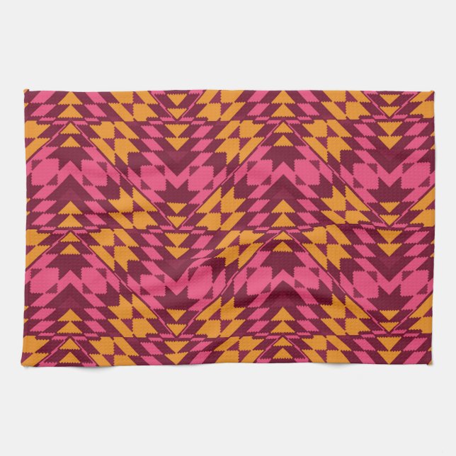 Timeless Geometric: Seamless Pattern Tea Towel (Horizontal)