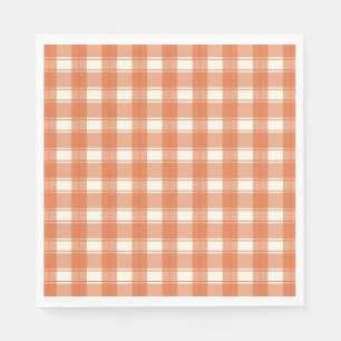 Timeless Gingham Orange Napkin