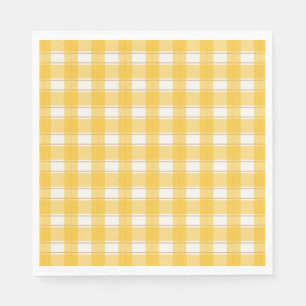 Timeless Gingham Yellow Napkin