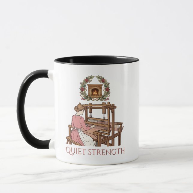 Timeless grace woven with tradition mug (Left)