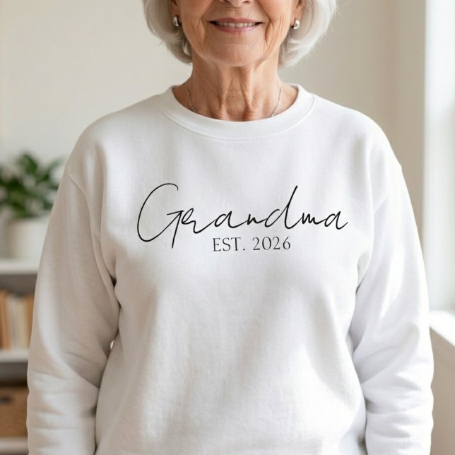 Timeless Grandma Since Year Classic Lettering  Sweatshirt (Creator Uploaded)