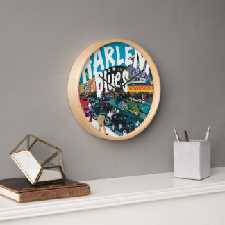 Timeless Harlem Blues Clock