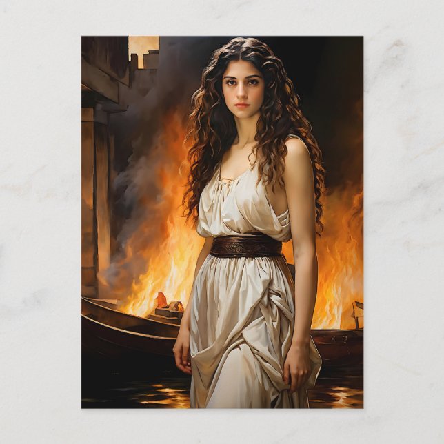 "Timeless Helen: Troy’s Catalyst" Postcard (Front)