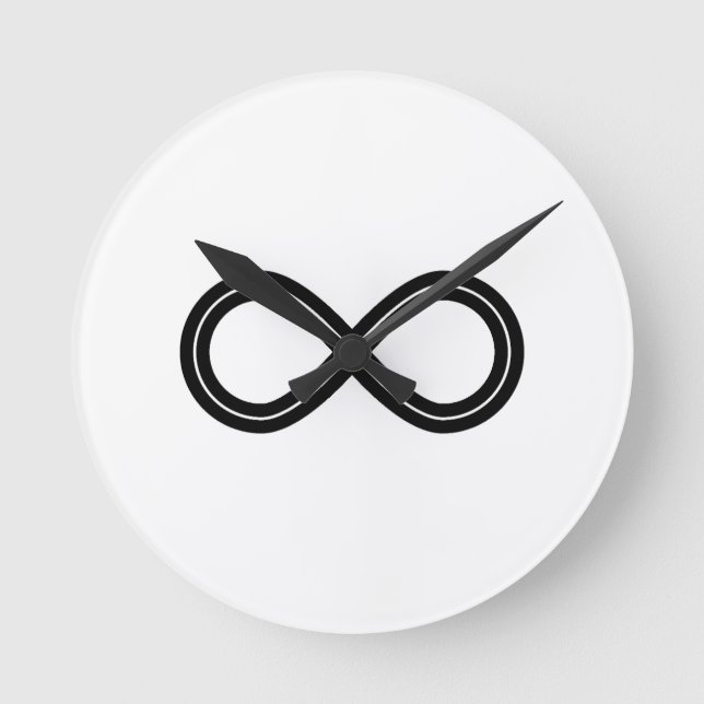 Timeless Infinite Minimalism Round Clock (Front)