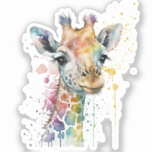 Timeless Ivory Watercolor Giraffe Pattern