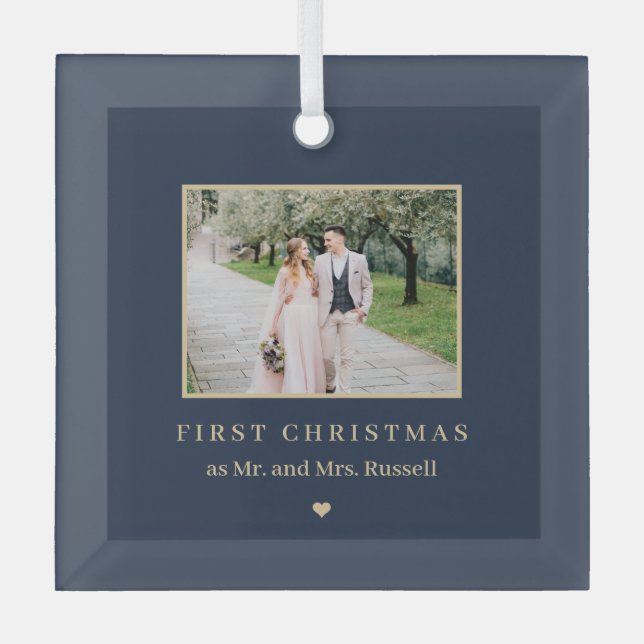 Timeless Keepsake Editable Colour Photo Ornament (Front)