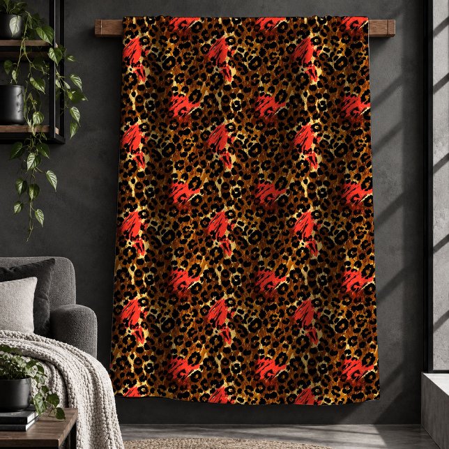 Timeless Leopard Print Rainbow Throw Blanket Decor (Timeless Leopard Print Rainbow Throw Blanket Decor)