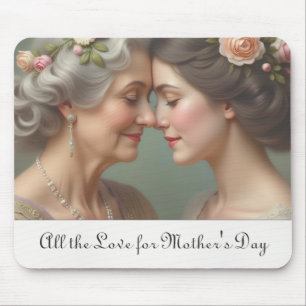 Timeless Love Between Mother and Daughter Mouse Pad