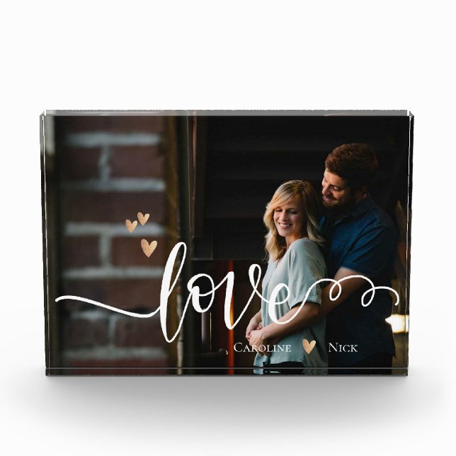 Timeless Love Scripted Photo Memory Photo Block (Front)