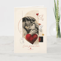 Timeless Love Sculpture Art | Romantic Couple Card