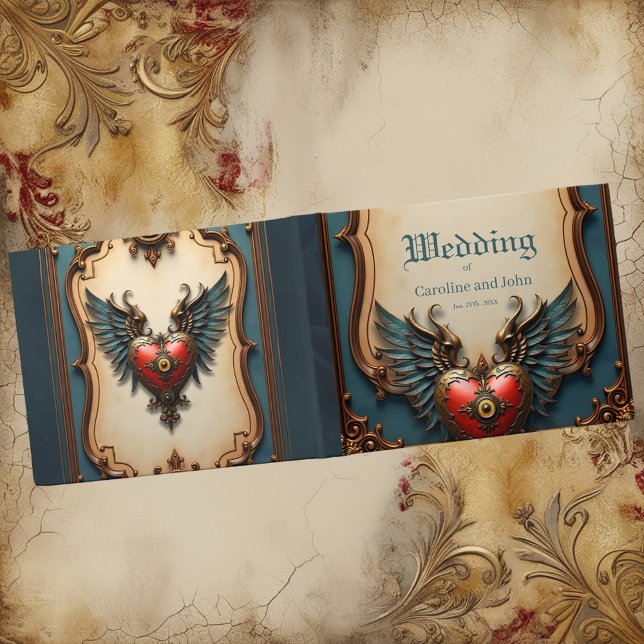 Timeless love, surreal elegance in steampunk style guest book (Creator Uploaded)